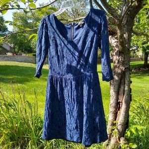 Navy Blue lace dress